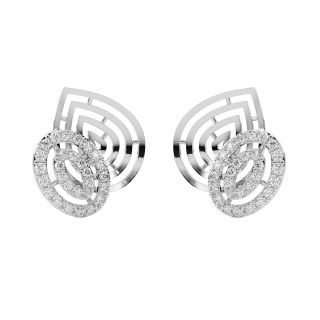 Journi Round Diamond Stud Earrings